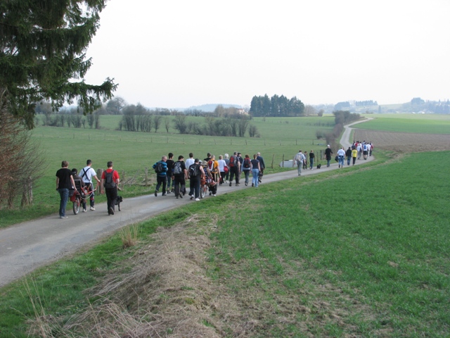 Randonnée sportive avec joëlettes, Bure, 2011