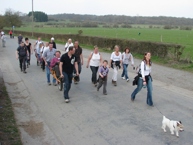 Randonnée sportive avec joëlettes, Bure, 2011