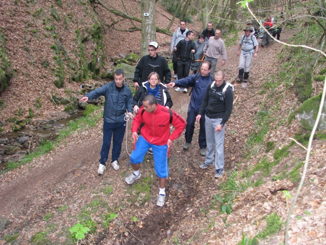 Randonnée sportive avec joëlettes, le Ninglinspo, 2011