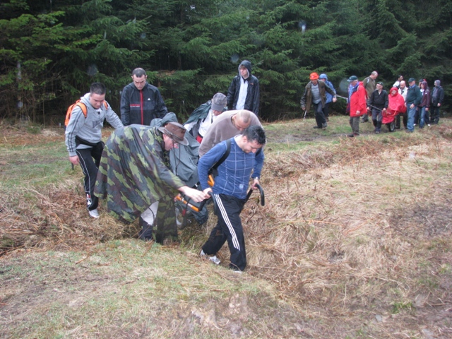 Randonnée sportive avec joëlettes, le Ninglinspo, 2011