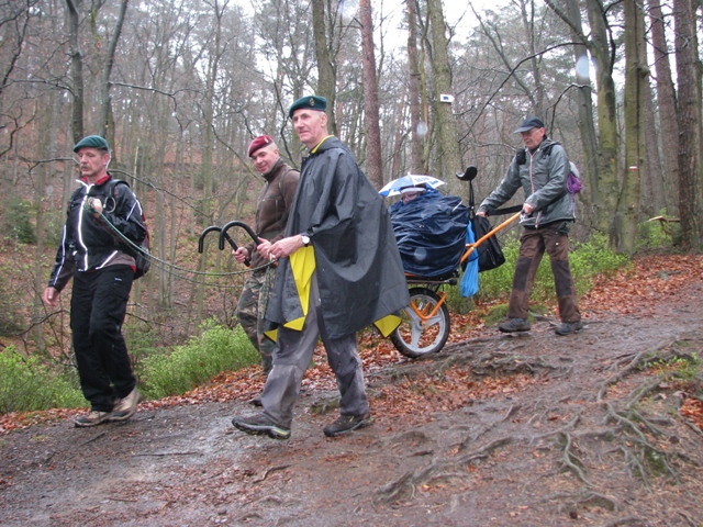 Randonnée sportive avec joëlettes, le Ninglinspo, 2011