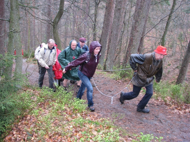 Randonnée sportive avec joëlettes, le Ninglinspo, 2011