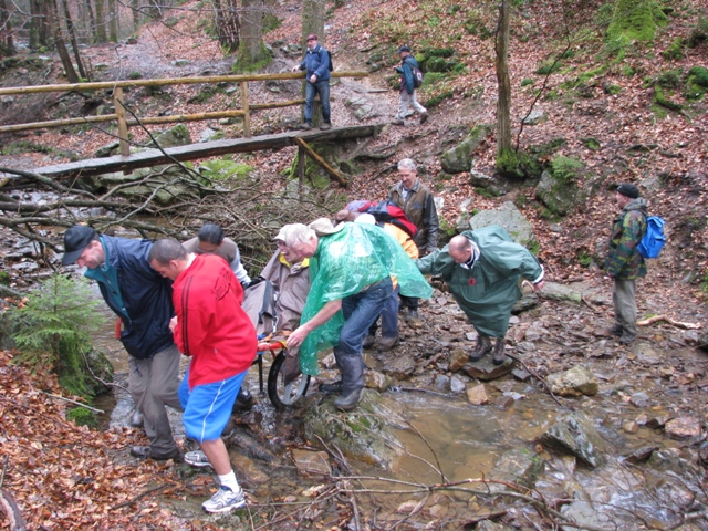 Randonnée sportive avec joëlettes, le Ninglinspo, 2011