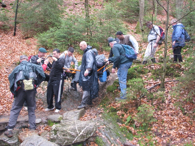 Randonnée sportive avec joëlettes, le Ninglinspo, 2011