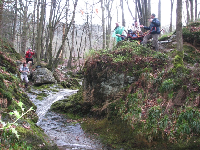 Randonnée sportive avec joëlettes, le Ninglinspo, 2011