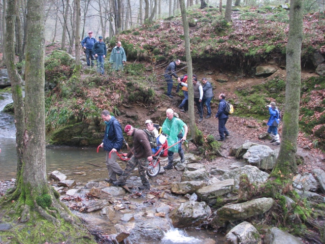 Randonnée sportive avec joëlettes, le Ninglinspo, 2011