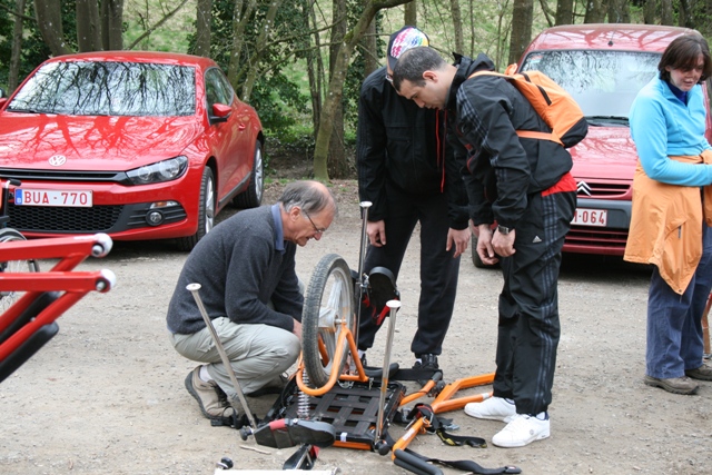 Randonnée sportive avec joëlettes, le Ninglinspo, 2011