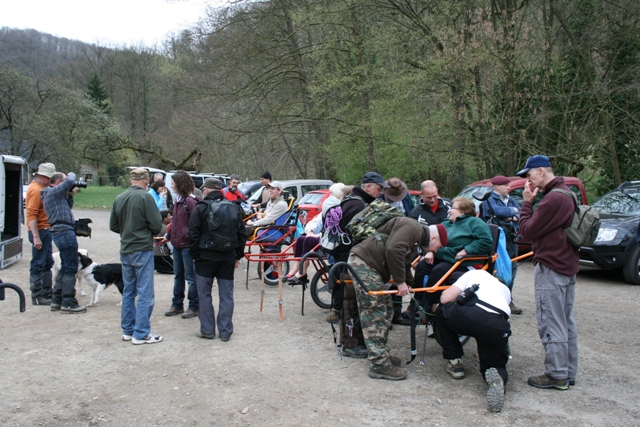 Randonnée sportive avec joëlettes, le Ninglinspo, 2011