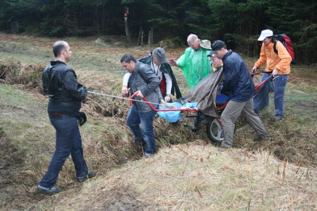 Randonnée sportive avec joëlettes, le Ninglinspo, 2011