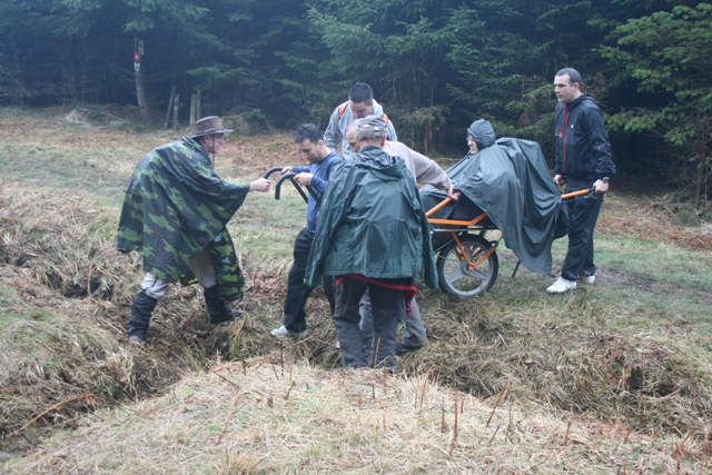 Randonnée sportive avec joëlettes, le Ninglinspo, 2011