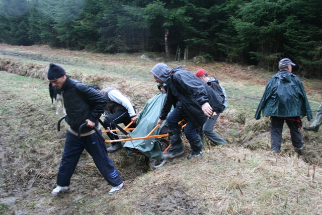 Randonnée sportive avec joëlettes, le Ninglinspo, 2011