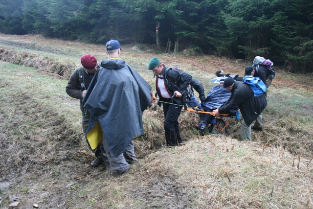 Randonnée sportive avec joëlettes, le Ninglinspo, 2011