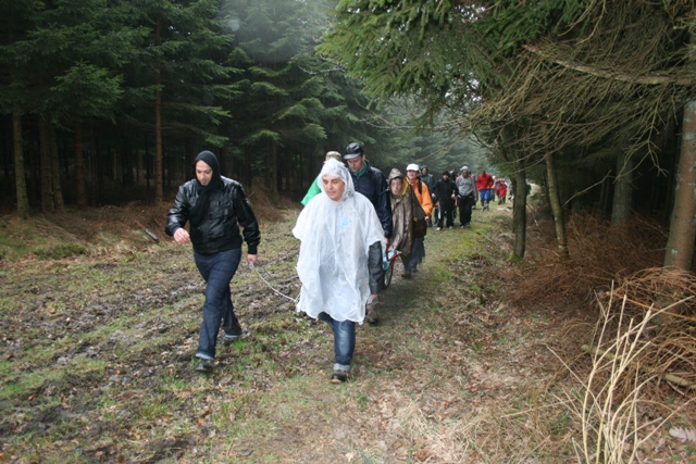 Randonnée sportive avec joëlettes, le Ninglinspo, 2011