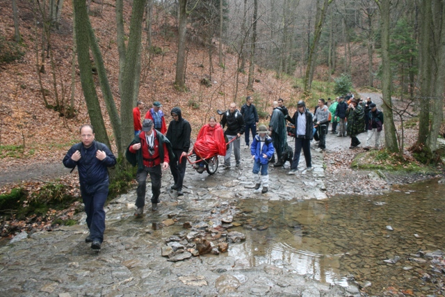 Randonnée sportive avec joëlettes, le Ninglinspo, 2011