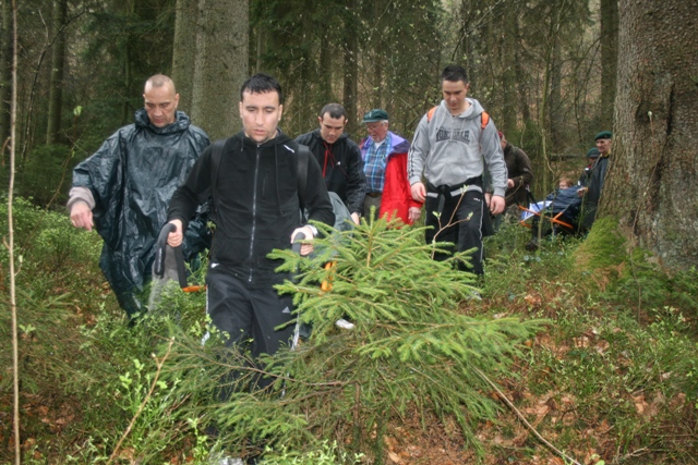 Randonnée sportive avec joëlettes, le Ninglinspo, 2011