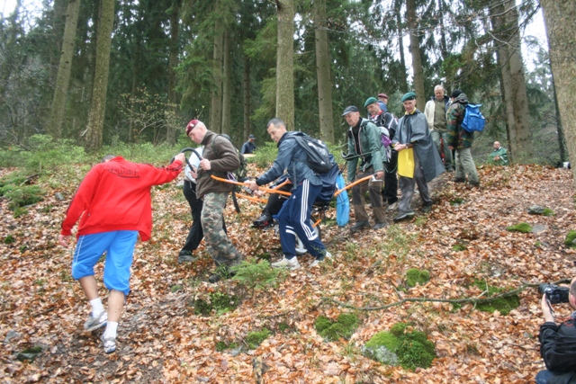 Randonnée sportive avec joëlettes, le Ninglinspo, 2011