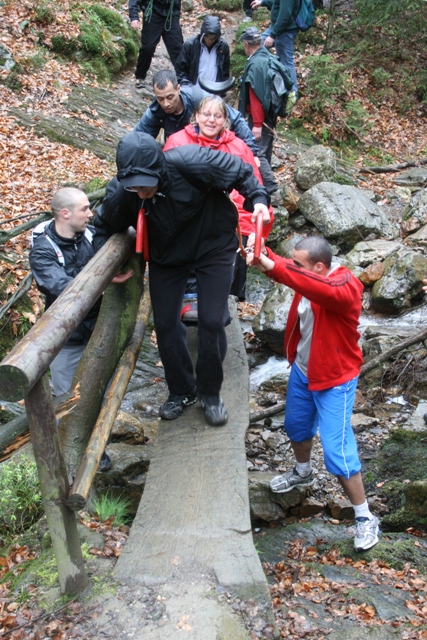 Randonnée sportive avec joëlettes, le Ninglinspo, 2011