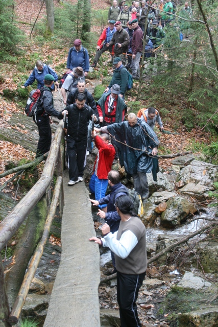 Randonnée sportive avec joëlettes, le Ninglinspo, 2011