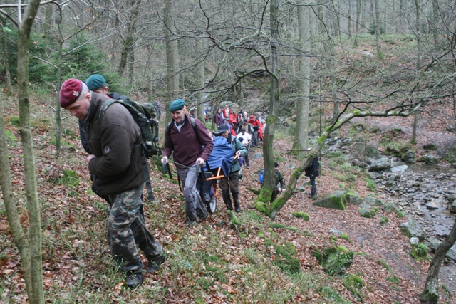 Randonnée sportive avec joëlettes, le Ninglinspo, 2011