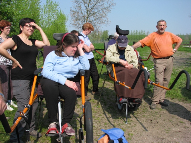 randonnée avec joëlettes, Zoutleeuw, 2011