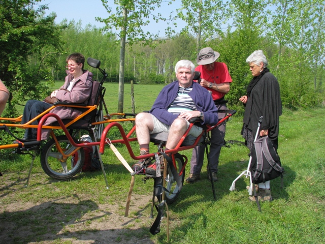 randonnée avec joëlettes, Zoutleeuw, 2011