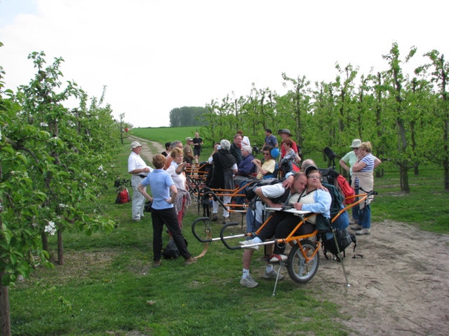 randonnée avec joëlettes, Zoutleeuw, 2011