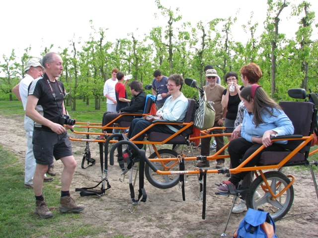 randonnée avec joëlettes, Zoutleeuw, 2011