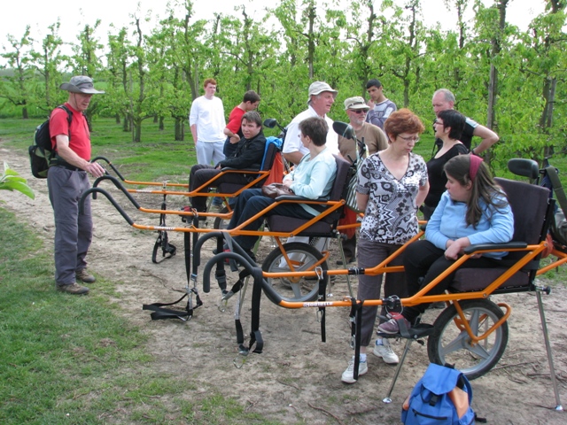 randonnée avec joëlettes, Zoutleeuw, 2011