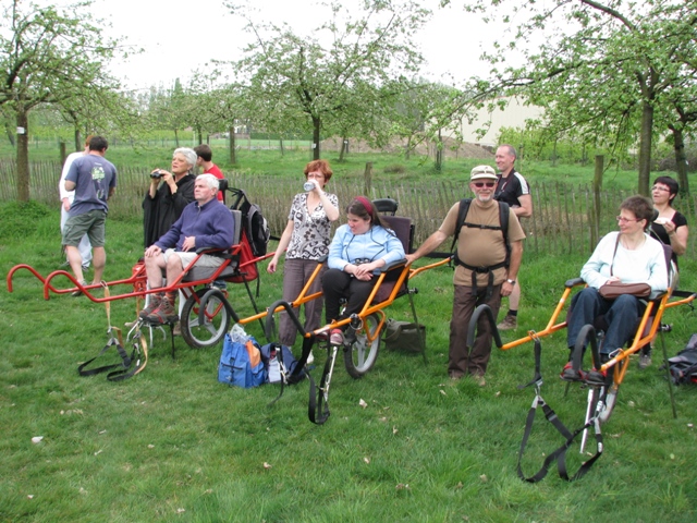 randonnée avec joëlettes, Zoutleeuw, 2011