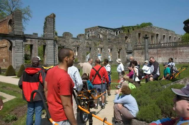 Randonnée sportive avec joëlettes, Villers-la-Ville, 2011