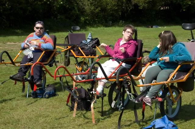 Randonnée sportive avec joëlettes, Villers-la-Ville, 2011