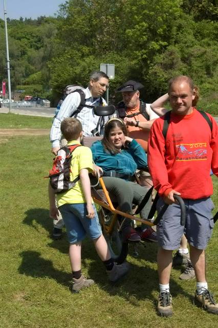 Randonnée sportive avec joëlettes, Villers-la-Ville, 2011