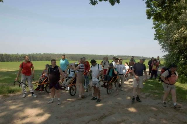 Randonnée sportive avec joëlettes, Villers-la-Ville, 2011