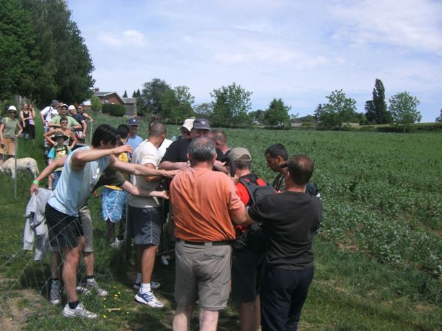 Randonnée sportive avec joëlettes, Trooz, 2011