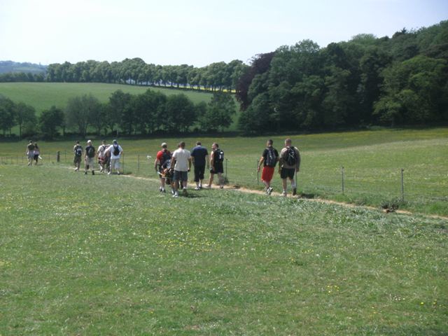 Randonnée sportive avec joëlettes, Trooz, 2011