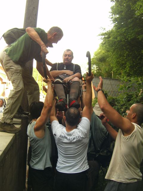 Randonnée sportive avec joëlettes, Trooz, 2011