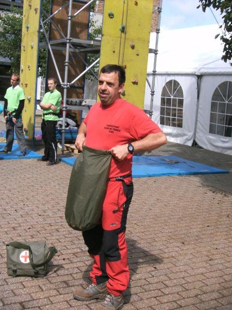 Randonnée sportive avec joëlettes, Louvain-la-Neuve, 2011