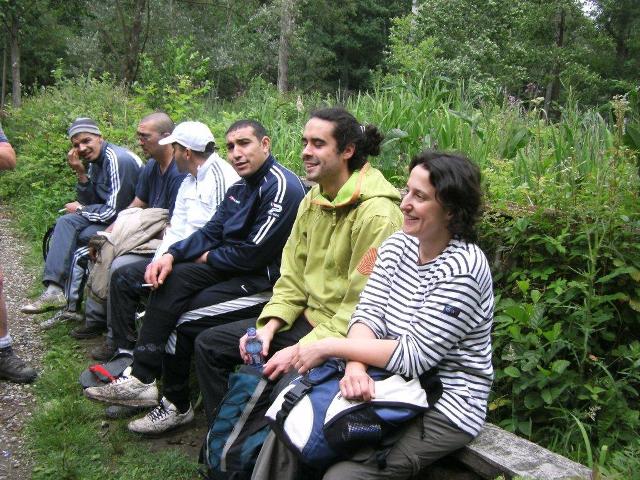 Randonnée sportive avec joëlettes, Louvain-la-Neuve, 2011