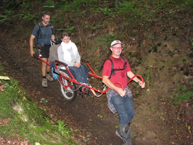 Randonnée sportive avec joëlettes, Marneffe, 2011