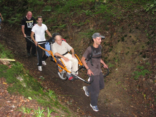 Randonnée sportive avec joëlettes, Marneffe, 2011