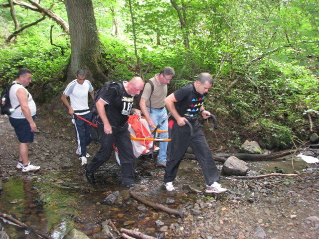 Randonnée sportive avec joëlettes, Marneffe, 2011