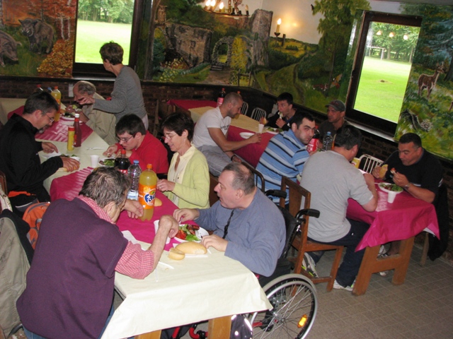 Randonnée sportive avec joëlettes, Marneffe, 2011