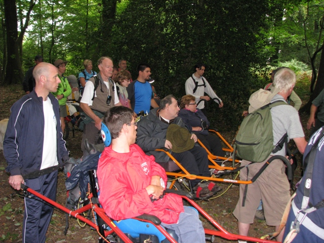 Randonnée sportive avec joëlettes, Braine-le-Comte,  2011