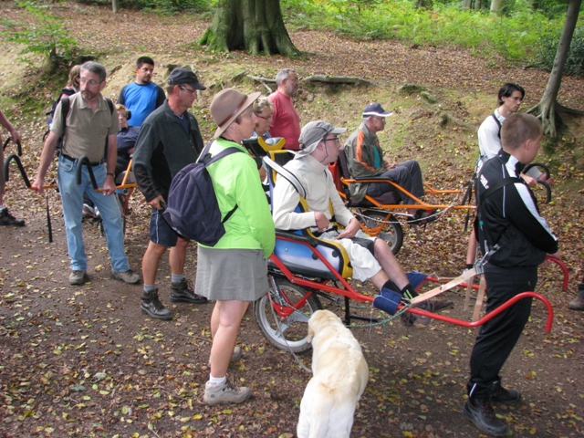 Randonnée sportive avec joëlettes, Braine-le-Comte,  2011