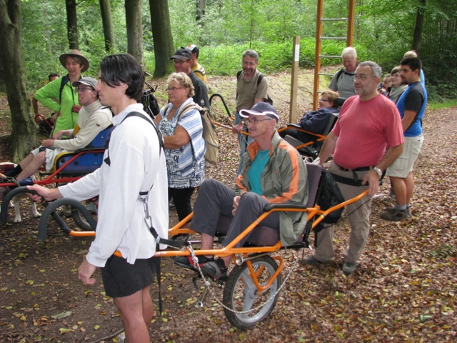 Randonnée sportive avec joëlettes, Braine-le-Comte,  2011