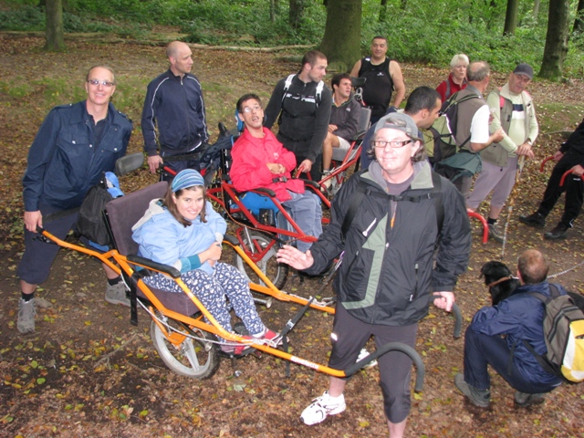 Randonnée sportive avec joëlettes, Braine-le-Comte,  2011