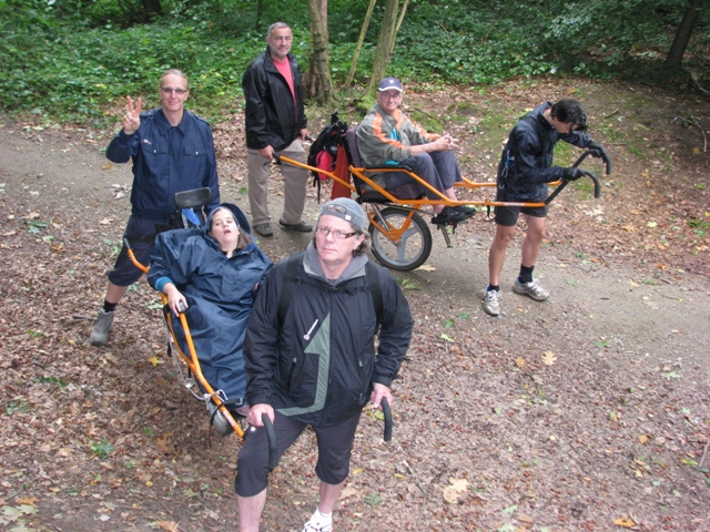 Randonnée sportive avec joëlettes, Braine-le-Comte,  2011