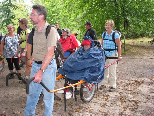 Randonnée sportive avec joëlettes, Braine-le-Comte,  2011