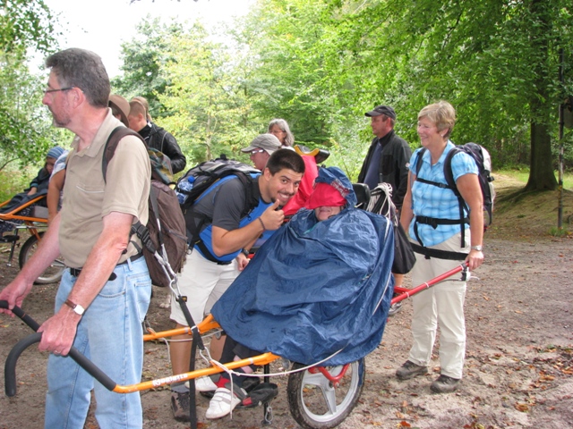 Randonnée sportive avec joëlettes, Braine-le-Comte,  2011