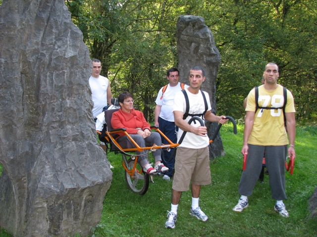 Randonnée sportive avec joëlettes, Tilff, 2011